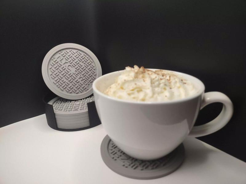 New York City Coaster Set with holder