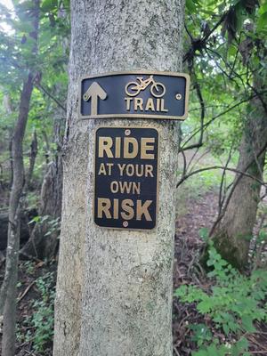 Mountain Bike Trail Signs