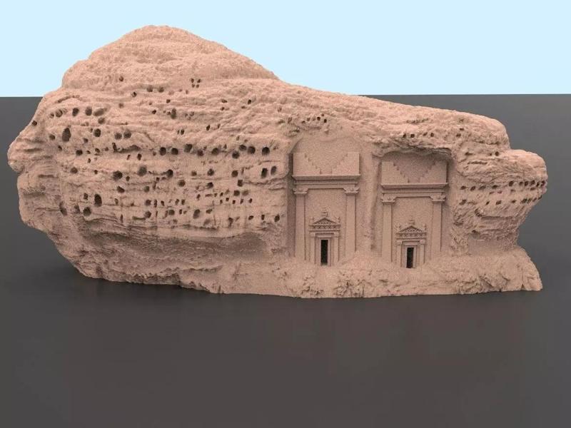 QASR AL BINT ALULA MADAIN SALEH 3D KSA SUDIA ARIBIA