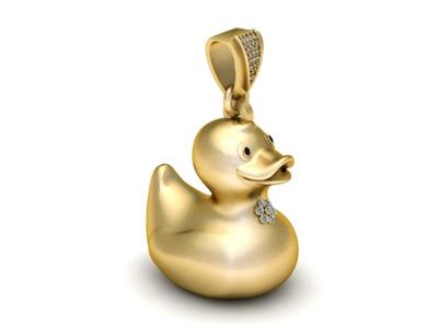 Chocli Duck Necklace – 3D Printable Jewelry Model | Cute Duck Pendant Design