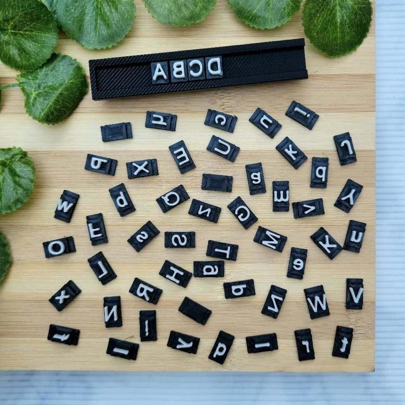 alphabet stamps clay stamp