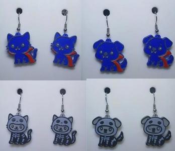 Monster Mix Earrings & Keychains – Halloween Pet Outfits (No AMS Needed)