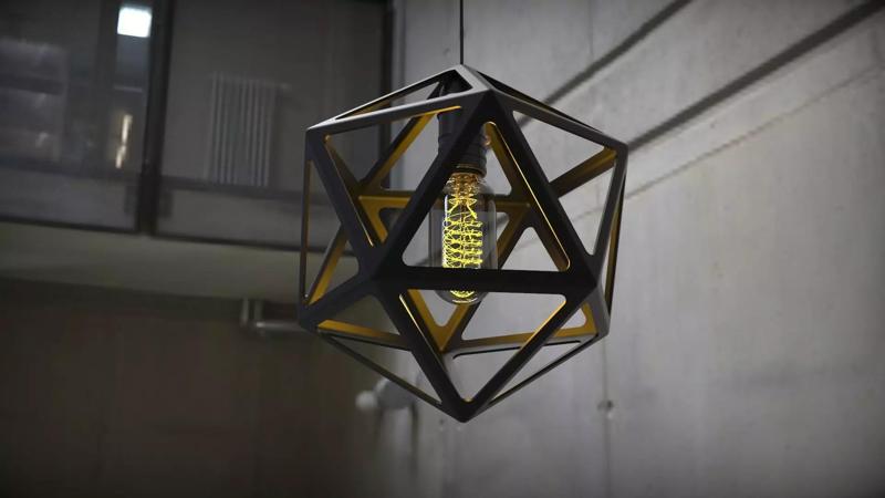 Icosahedron Lamp D250 mm