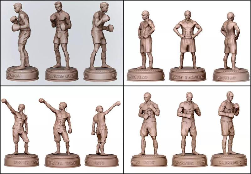 Boxing Legends 3D Model Collection