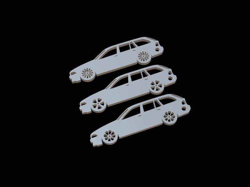BMW e39 combi wagon keychain