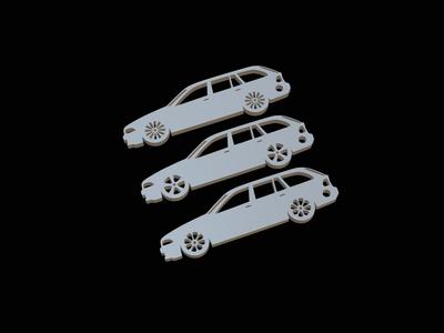 BMW e39 combi wagon keychain