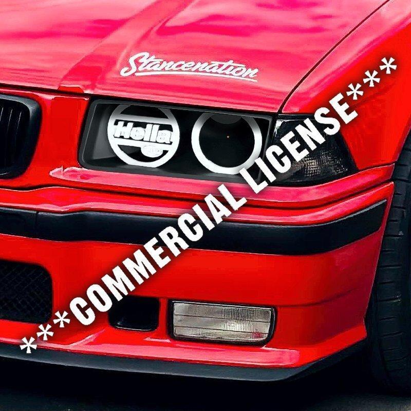 Commercial License BMW E36 Cold Air Headlight - 3 Versions