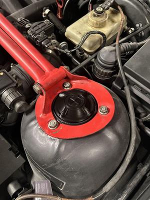 BMW branded dust cover