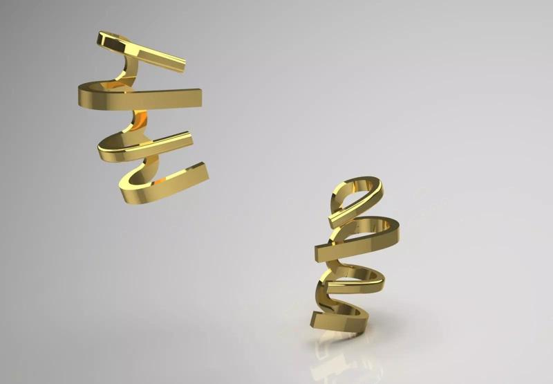 gold earr cuff ge0048