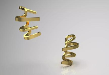 gold earr cuff ge0048