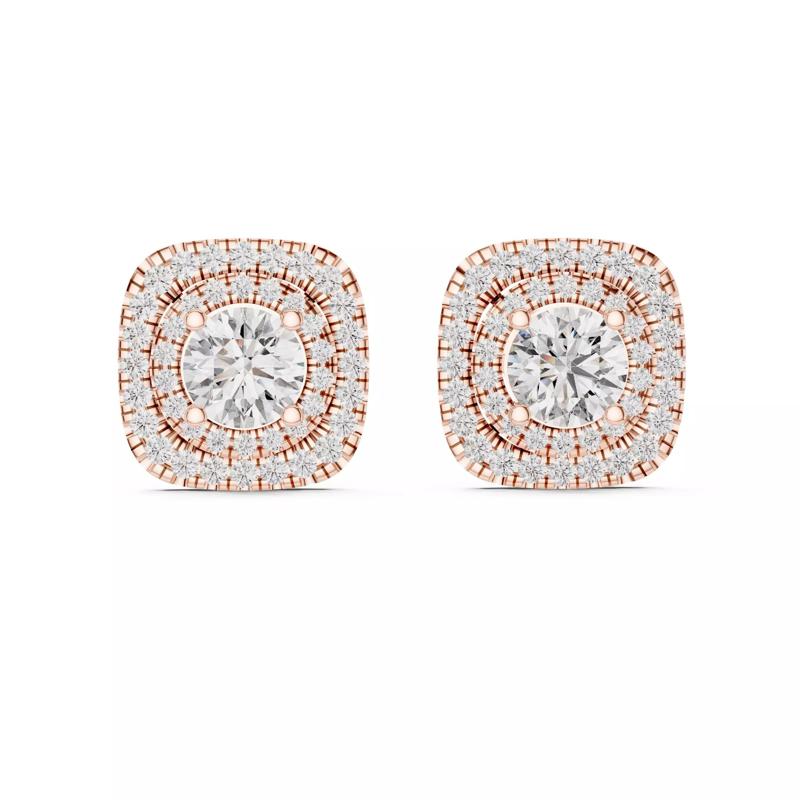 Halo Solitaire Studs Earrings 3dm stl renders animation videos