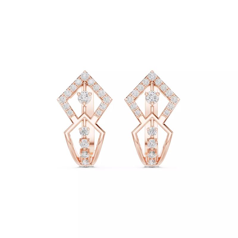 New Design Round Cut Diamond Earring 3DM STL Video