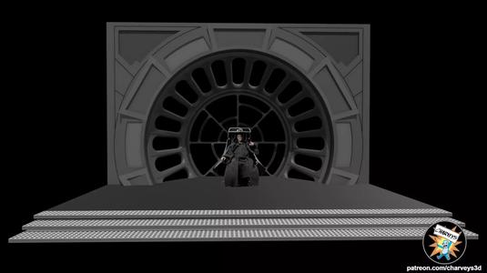 Star Wars Emperors Throne Room Window for 4 and 6 inch figures