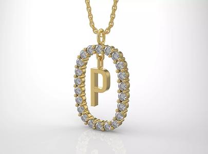 Pendant Letter P