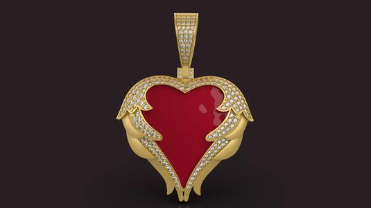 Heart Shaped Pendant - 0063