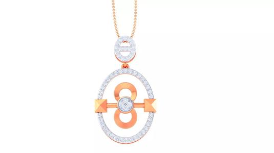 Infinity Hook High Jewelry Pendant Earrings Set 3dm stl obj mtl