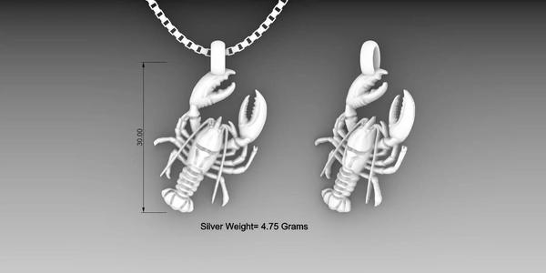 Lobster marine animal necklace Design