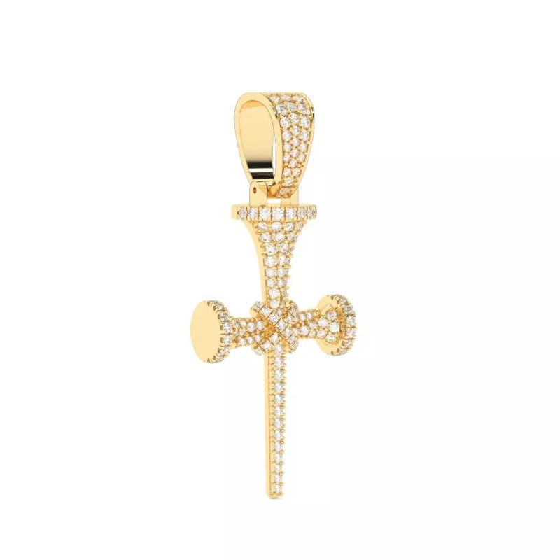 Nail Style Cross Pendant- 3D Print Model