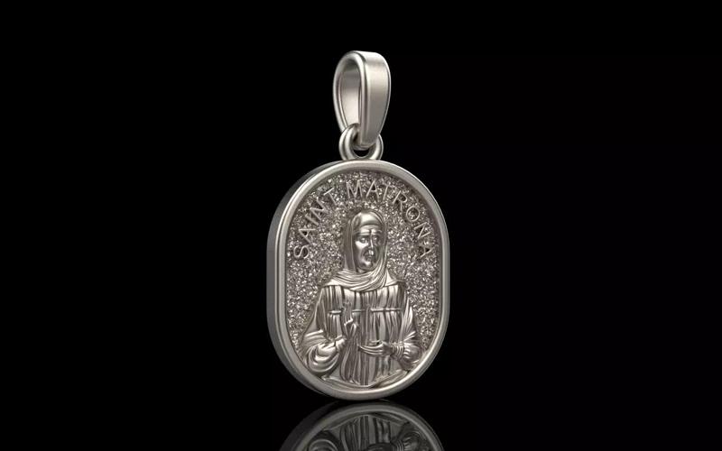 Saint Matrona protect us pendant model 990
