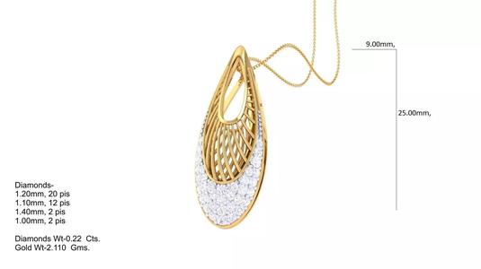 Italian pendant set pendant with top