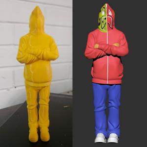 BAPE SHARK FIGURE - RED FAN ART