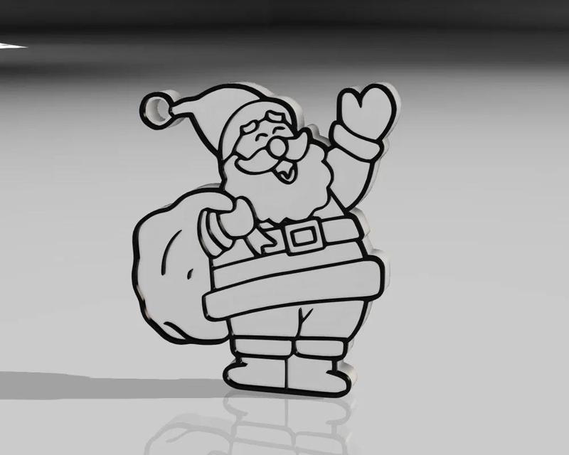 Santa Claus Keychain - Easyprint