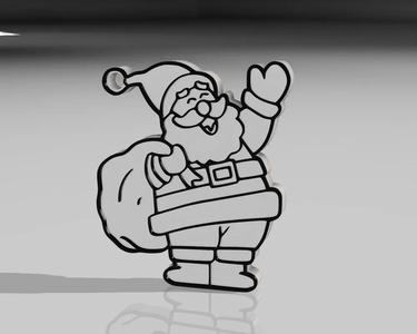 Santa Claus Keychain - Easyprint