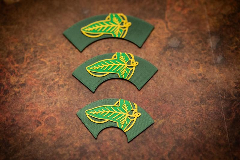 MIDDLE EARTH SBG ELVES LORIEN LOTHLORIEN TOKEN AREA TEMPLATE CONTROL ZONE