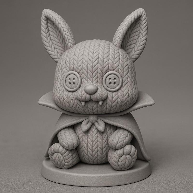 Halloween : Knitted Vampire Bunny