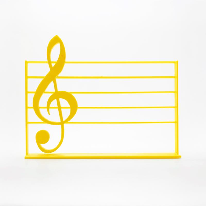 music treble clef on staff stand toy gift