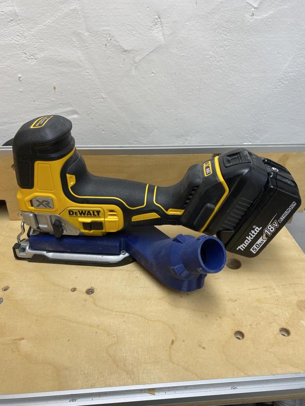 OSVAC suction unit for Dewalt DCS335 with battery adapter for Makita battery