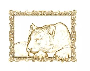 Tiger picture resting