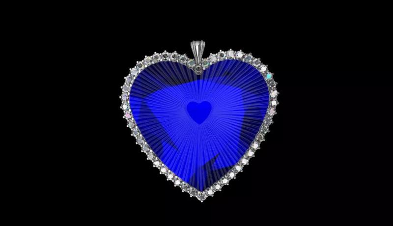 Titanic Heart of The Ocean Pendant