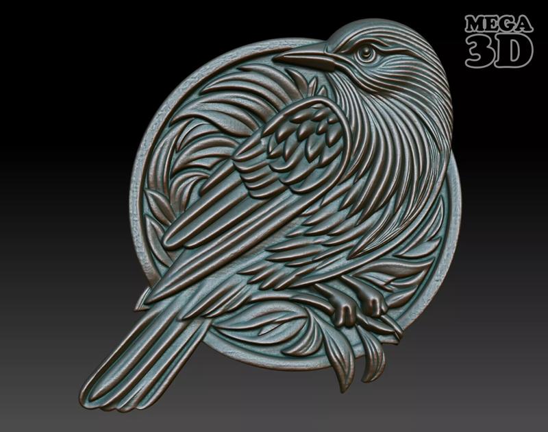 Starling Basrelief 240605