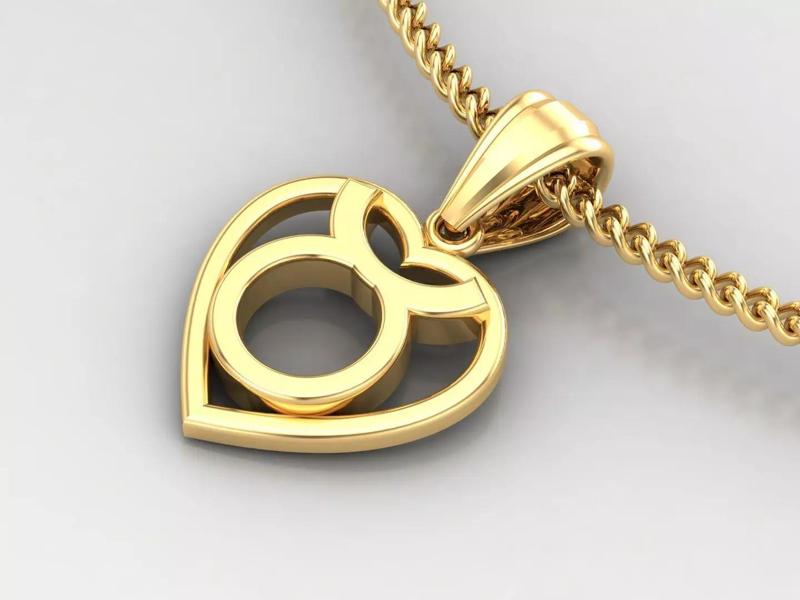 Taurus Original Heart Pendant Design Version 3