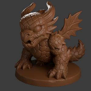 FREE - Acorn Dragon Brass Lantern Minis - FDM Printable