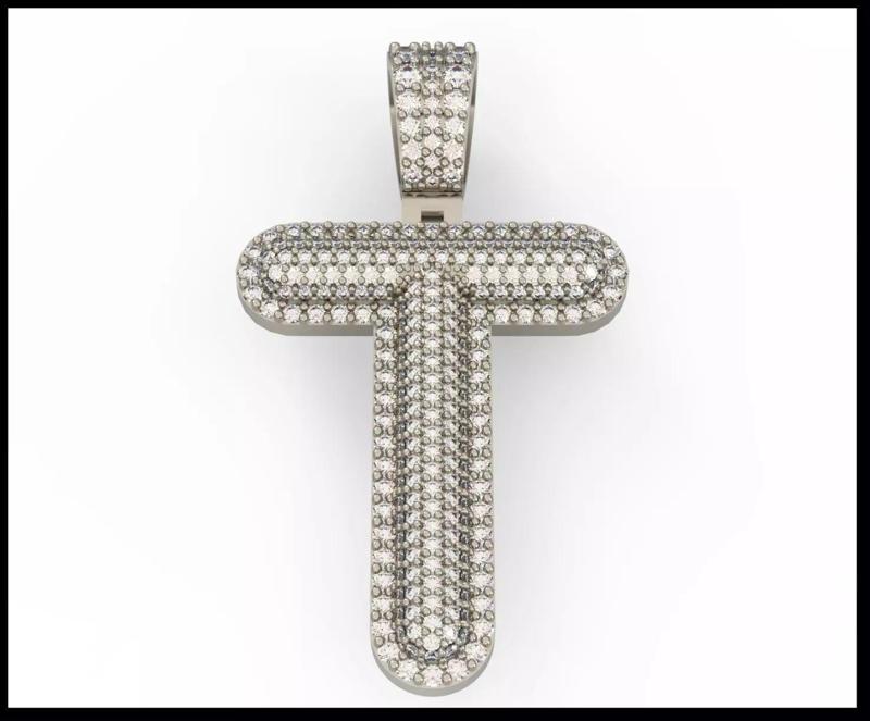 T BUBLLE FONT PENDANT