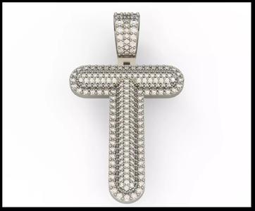 T BUBLLE FONT PENDANT