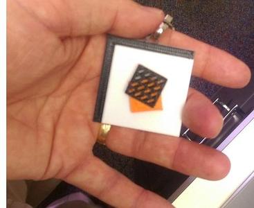 OMD bag tag (Orchestral Manoeuvres in the Dark)