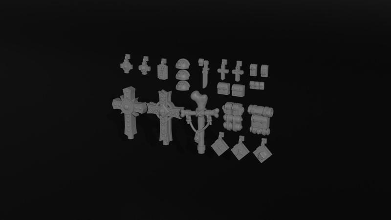 32mm Trench War Clerical Accessories
