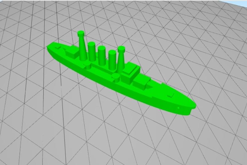 Small Dreadnought Battleship of 1905 or later for gaming
