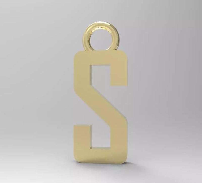 ALPHABET LATTER S PENDANT