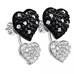 Black Heart Detachable Earring