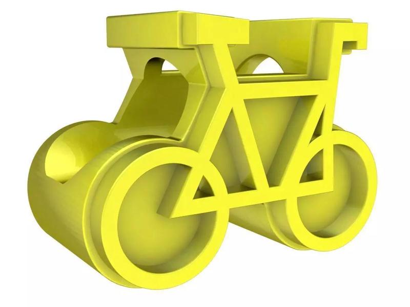 6666 bicycle charm pendant