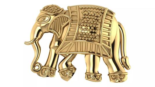 3D Elephant Hollow Model Printable Zbrush Sculpture model