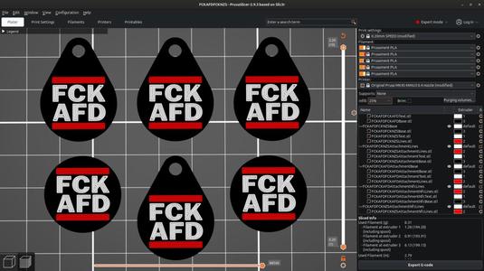 1€ FCK AFD, FCK NZS Coins with attachment and without, also with NFC Pouch
