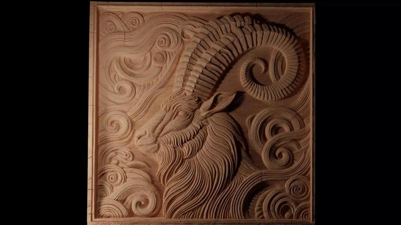 Markhor CNC 3d Print High Relief Sand Casting