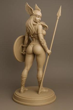 Sexy Amazon Warrior – Paintable Figure