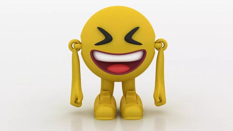 laughing emoji toy 3D printable model