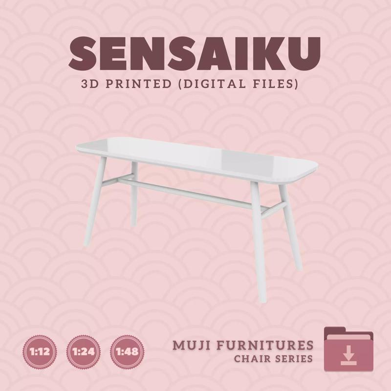 01 Muji Bench for Dollhouse Muji 3D Print
